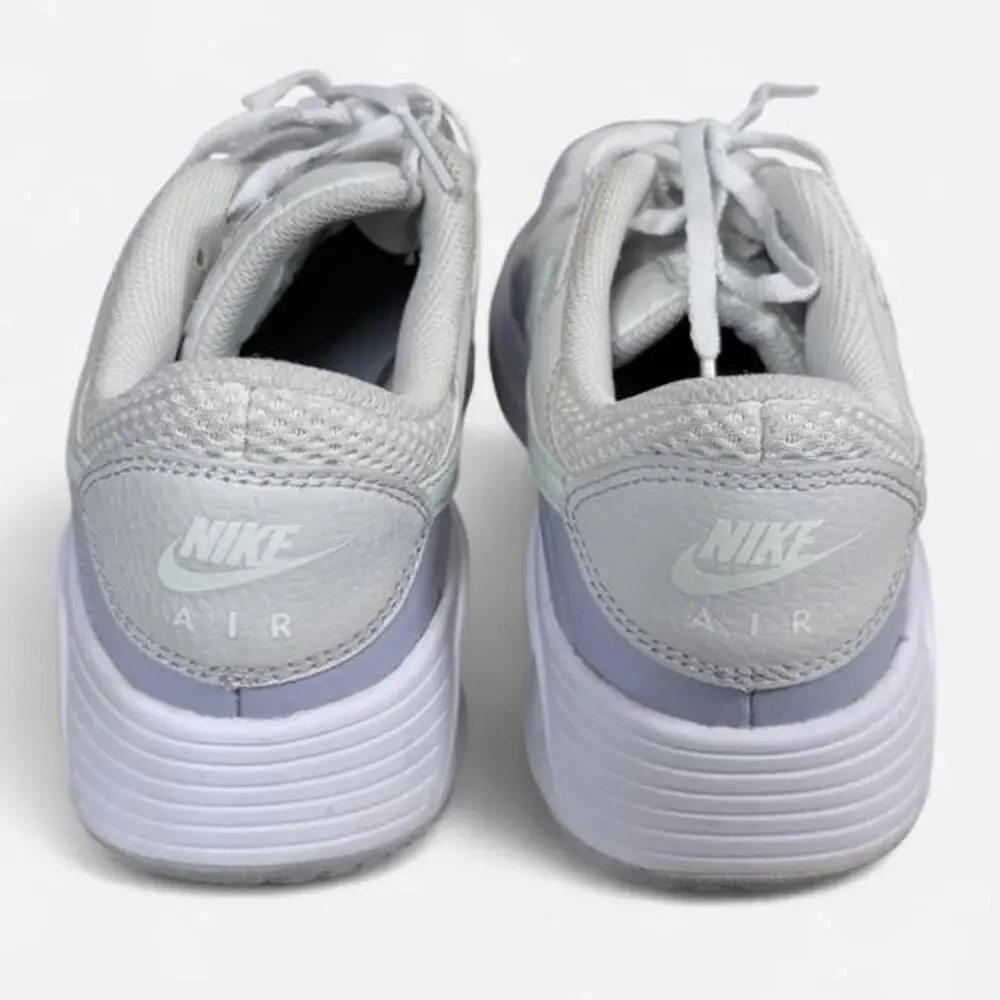 Nike Air Max Thea in white and light purple with mint green logo size 7.5